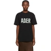 ADER ERROR ADER ERROR BLACK LOGO MASKING T-SHIRT