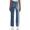 ADER ERROR ADER ERROR INDIGO COLLAGE ROAH JEANS