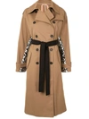 N°21 SPOTTED CHINE PRINT-PANEL TRENCH COAT