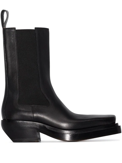 BOTTEGA VENETA LEAN COWBOY LEATHER BOOTS