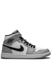 JORDAN AIR JORDAN 1 MID "LIGHT SMOKE GREY" SNEAKERS