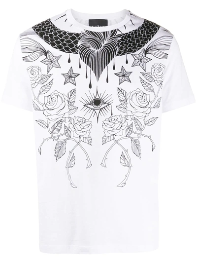 John Richmond T-shirt Mit Grafischem Print In White