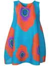 ISSEY MIYAKE FLORAL PRINT OVERSIZED TANK TOP