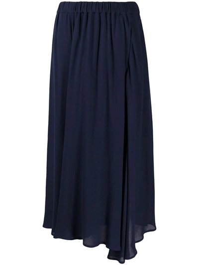 Antonelli Elasticated Waist Skirt In Blue