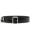 ANDREA YA'AQOV SQUARE BUCKLE LEATHER BELT