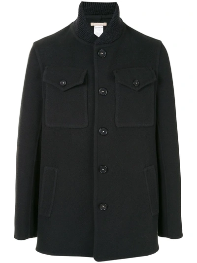 Massimo Alba Flap-pocket Felt Jacket In Black