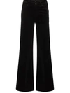 7 FOR ALL MANKIND MID-WAIST FLARED TROUSERS