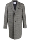 DONDUP CHECK TAILORED COAT