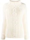 ERMANNO SCERVINO CHUNKY CABLE-KNIT JUMPER
