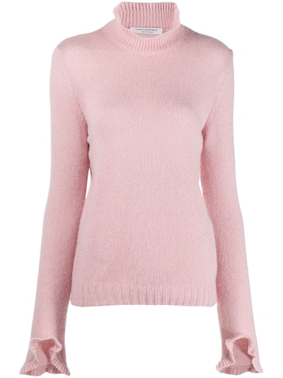 Philosophy Di Lorenzo Serafini Ruffle-trimmed Jumper In Pink