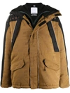 Napa By Martine Rose Oversized Logo Print Coat In Brown