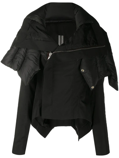 Rick Owens Multi-layered Jacket In Black