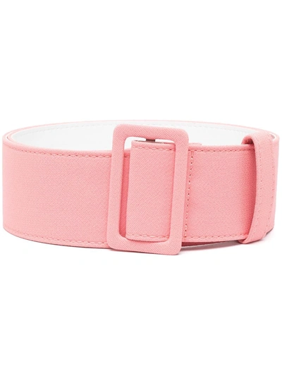 Msgm Tonal Buckled Belt In Pink