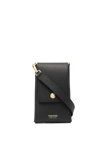 Tom Ford Logo-print Cardholder In Black