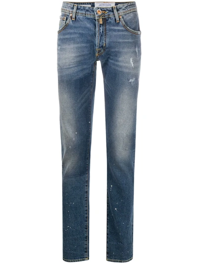 Jacob Cohen Mid-rise Slim-fit Jeans In Blue