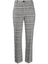 PATRIZIA PEPE CHECKED TAILORED TROUSERS