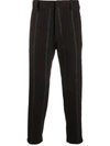 ANN DEMEULEMEESTER STRIPED TAILORED TROUSERS
