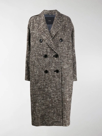 Max Mara (vip) Mm Atelier Double-breasted Coat In Brown