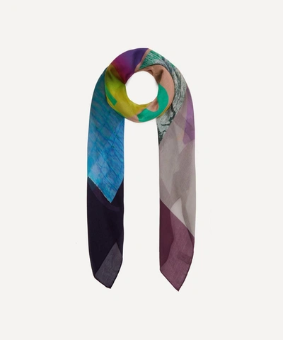 Ps By Paul Smith Banana Montage Print Scarf In Multi