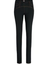 FENTY CONTRAST STITCHING SKINNY JEANS