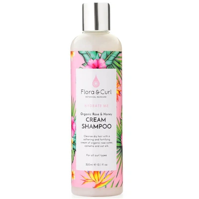 Flora & Curl Rose Water & Honey Cream Shampoo 300ml