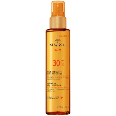 Nuxe Face And Body Sun Tanning Oil Spf 30 150ml