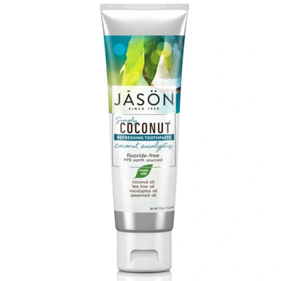 Jason Simply Coconut Refreshing Coconut Eucalyptus Toothpaste 119g