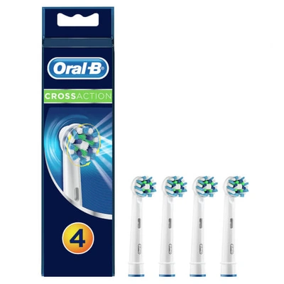 Oral B Oral-b Cross Action Toothbrush Head Refills (pack Of 4)