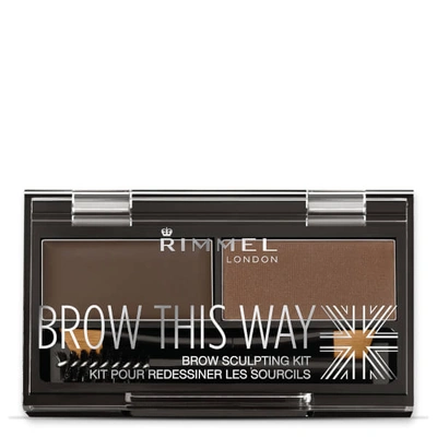 Rimmel Brow This Way Eyebrow Kit - Dark Brown