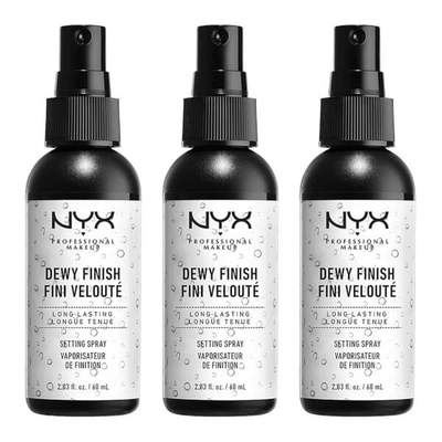 Nyx Professional Makeup Dewy Setting Spray X 3