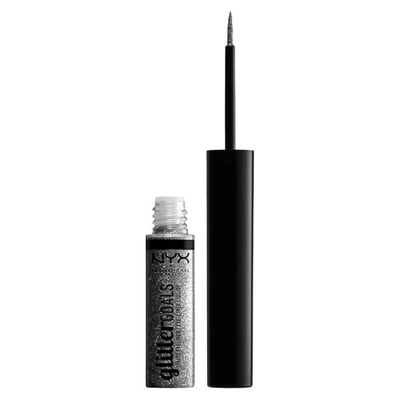 Nyx Professional Makeup Glitter Goals Liquid Eyeliner Diamond Dust 4ml In Diamond Dust