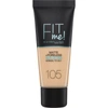 MAYBELLINE FIT ME! MATTE AND PORELESS FOUNDATION 30ML (VARIOUS SHADES) - 105 NATURAL IVORY,B2732601