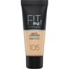 MAYBELLINE FIT ME! MATTE AND PORELESS FOUNDATION 30ML (VARIOUS SHADES) - 107 ROSE BEIGE,B3207500