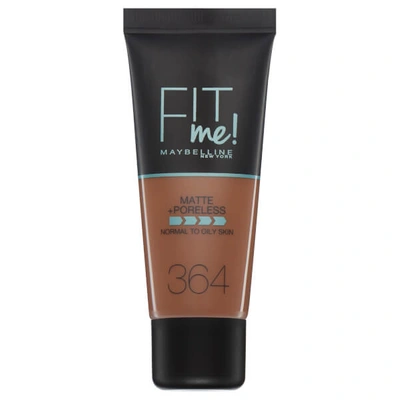 Maybelline Fit Me! Matte And Poreless Foundation 30ml (various Shades) In 364 Deep Bronze