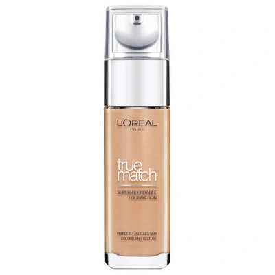 L'oréal Paris True Match Liquid Foundation With Spf And Hyaluronic Acid 30ml (various Shades) - 8w Golden Cappucin In 8w Golden Cappucino