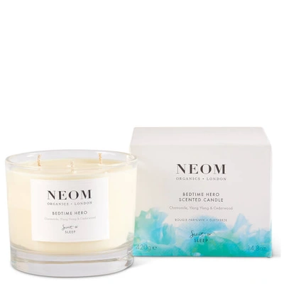 NEOM NEOM WELLBEING BEDTIME HERO SCENTED CANDLE 3 WICK,1101253