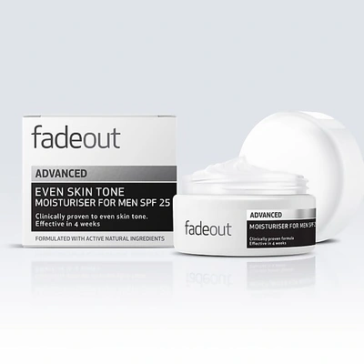 Fade Out Advanced Even Skin Tone Moisturizer For Men Spf 25