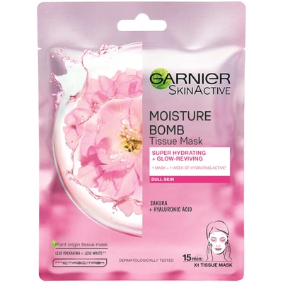 Garnier Moisture Bomb Sakura Hydrating Face Sheet Mask For Dull Skin 32g