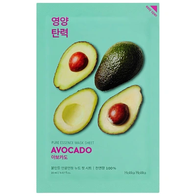 Holika Holika Pure Essence Mask Sheet 20ml (various Options) - Avocado