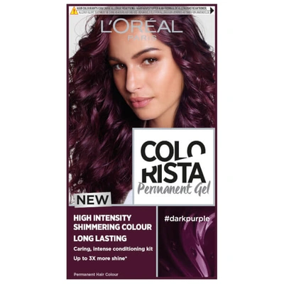 L'oréal Paris Colorista Permanent Gel Hair Dye (various Shades) - Dark Purple