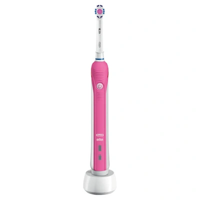 Oral B Oral-b Pro 2 3d White Power Handle Electric Toothbrush - Pink