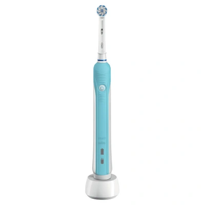 Oral B Oral-b Pro 600 Sensi Ultrathin Power Handle Electric Toothbrush - Blue