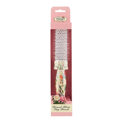 The Vintage Cosmetic Company Floral Round Blow Dry Hair Brush