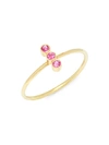 AMRAPALI 18K YELLOW GOLD & RUBY RING,0400011493153