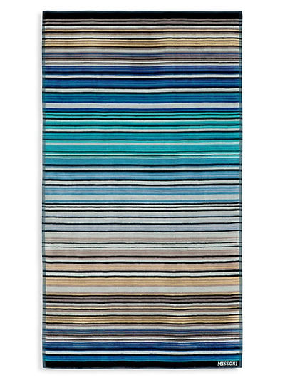 Missoni Tabata Striped Beach Towel In Arancio Multi