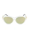 BOUCHERON 54MM ROUND NOVELTY SUNGLASSES,0400013198477