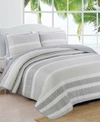 AMERICAN HOME FASHION ESTATE DELRAY 3 PIECE QUILT SET FULL/QUEEN