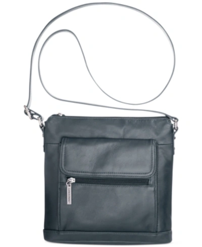 Giani Bernini Nappa Leather Venice Crossbody, Created For Macy's In Flax