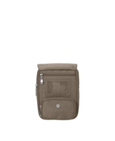 Baggallini Rfid Journey Crossbody In Taupe
