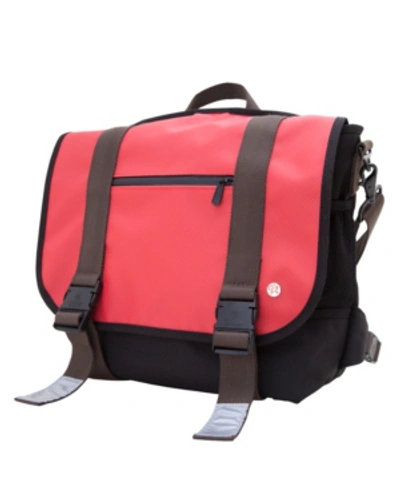 Token Lorimer Matte Vinyl Medium Messenger Bag In Red